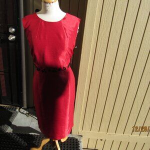 #740  NEW WOMAN'S RED EVENING DRESS BY KASPER  (SIZE 16)